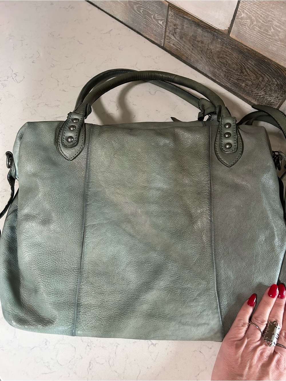We The Free Emerson Tote-Secret Sage-Micro Emerson, Scarves, All Charms Included - Picture 4 of 16